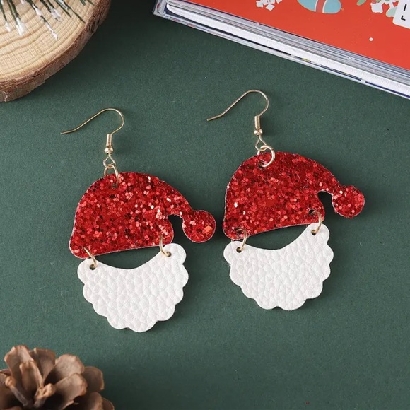 Christmas Santa Earrings - Picture 3 of 4